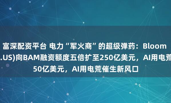 富深配资平台 电力“军火商”的超级弹药：Bloom Energy(BE.US)向BAM融资额度五倍扩至250亿美元，AI用电荒催生新风口